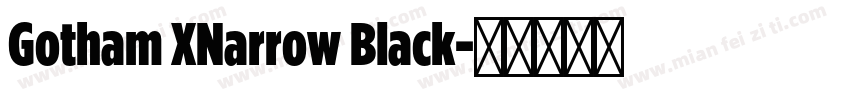 Gotham XNarrow Black字体转换